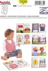 7839 BURDA CHILDRENS PICTURE BOOK WITH APPLIQUES PATTERN UNCUT
